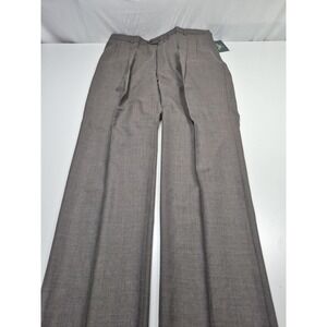 Palm Beach Reflex Dress Pants Mens 48x36 Gray Wool Pleated Straight Unhemmed NWT